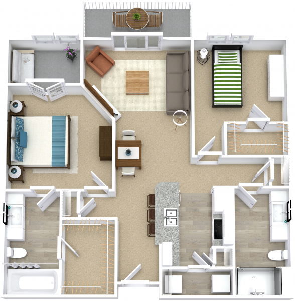 The Myrtles at Olde Towne Apartments in Portsmouth, Virginia Hawthorn